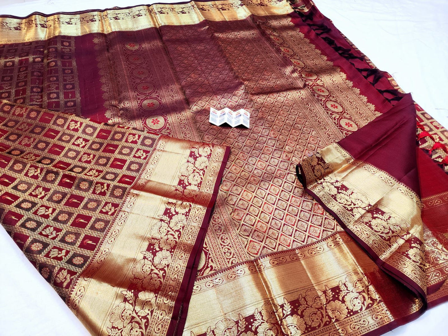Kanjivaram Bridal Saree Maroon Colour | SPK007