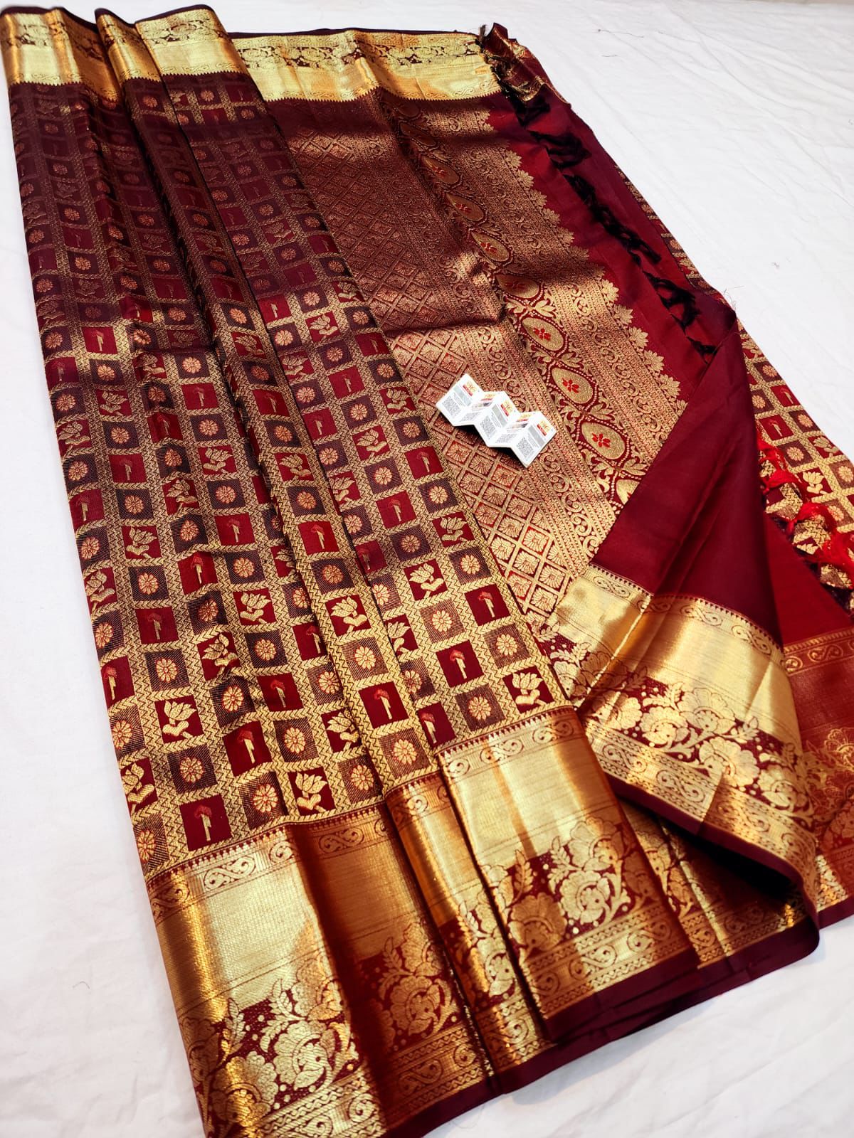 Kanjivaram Bridal Saree Maroon Colour | SPK007