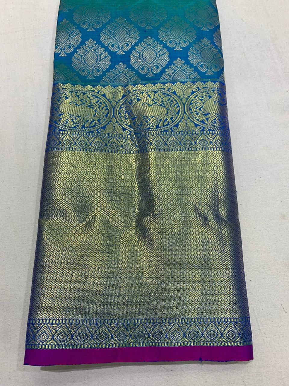 Kanchipuram Pure Silk Saree with Gold Zari | SPK071