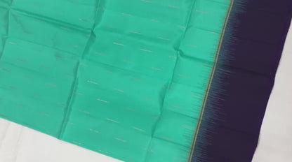 Kanchipuram Pattu Soft Silk Saree Pure Indian Silk Sari Blue| SS26