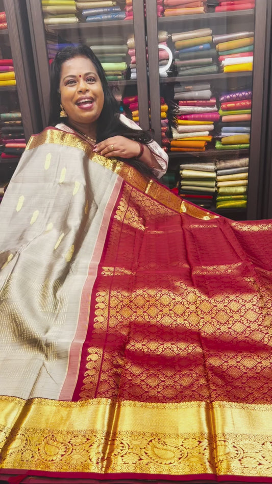 Kanchipuram Pure Silk handloom Saree Indian Kanjivaram Sari SPK362