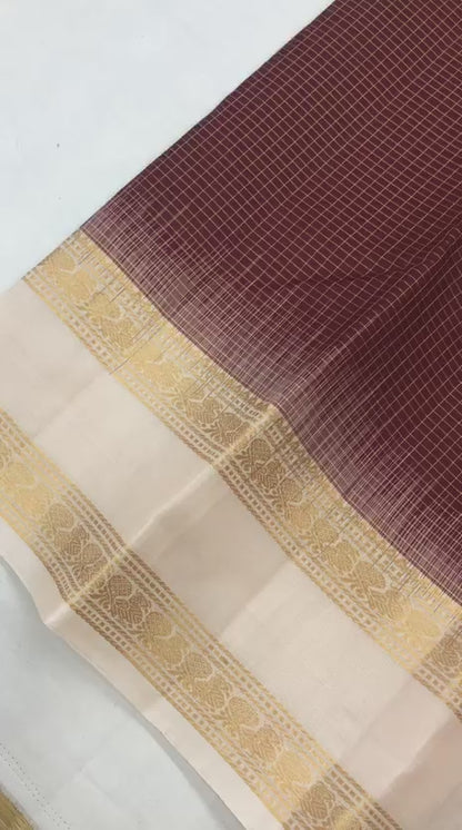 Kanchipuram Pure Silk Saree Bridal Indian Kanjivaram Sari SPK351