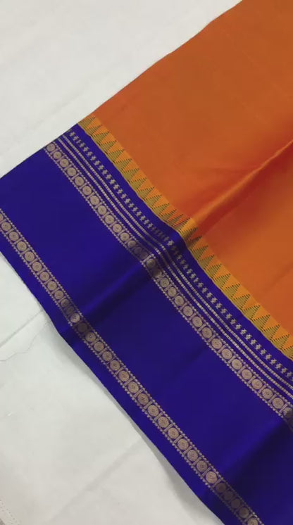 Kanchipuram Pure Silk Saree Bridal Indian Kanjivaram Sari SPK306