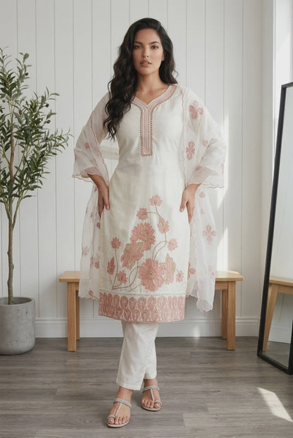 Indian 3 piece Outfit Salwar Kameez Kurti Set Suit Z9