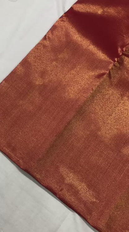 Raising Border Kanchipuram Pure Silk Saree Rani Pink Indian Kanjivaram Sari| SPK353