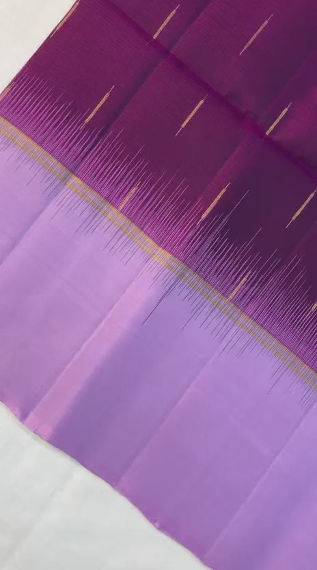 Kanchipuram Pattu Soft Silk Indian Saree Pure Silk Sari Magenta SS35