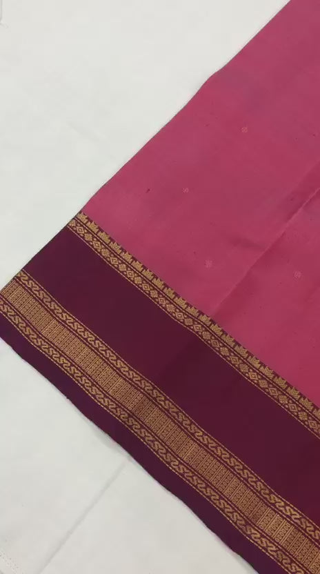 Vintage Kanchipuram Pure Silk Saree Bridal Indian Kanjivaram Sari SPK346