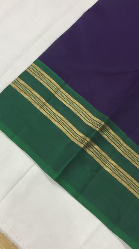 Vintage Kanchipuram Pure Silk Saree Bridal Indian Kanjivaram Sari SPK318