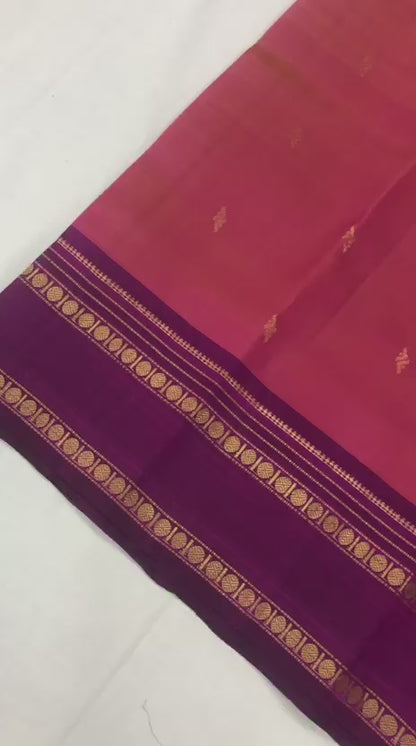 Vintage Kanchipuram Pure Silk Saree Bridal Indian Kanjivaram Sari SPK317