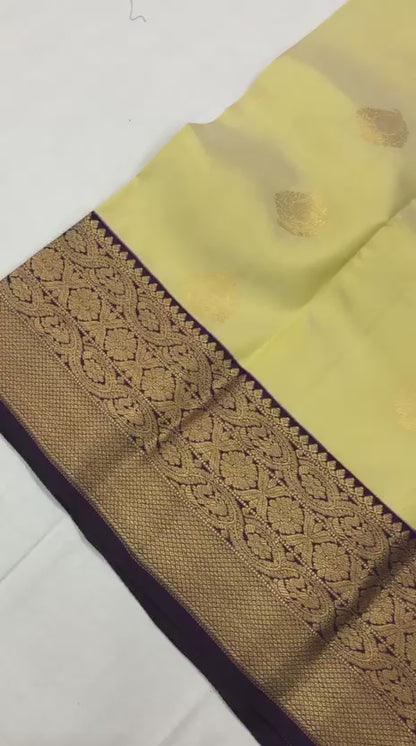 Kanchipuram Pure Silk Saree Bridal Indian Kanjivaram Sari SPK315
