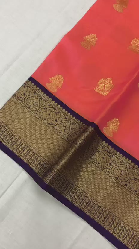 Kanchipuram Pure Silk Saree Bridal Kanjivaram Sari SPK325